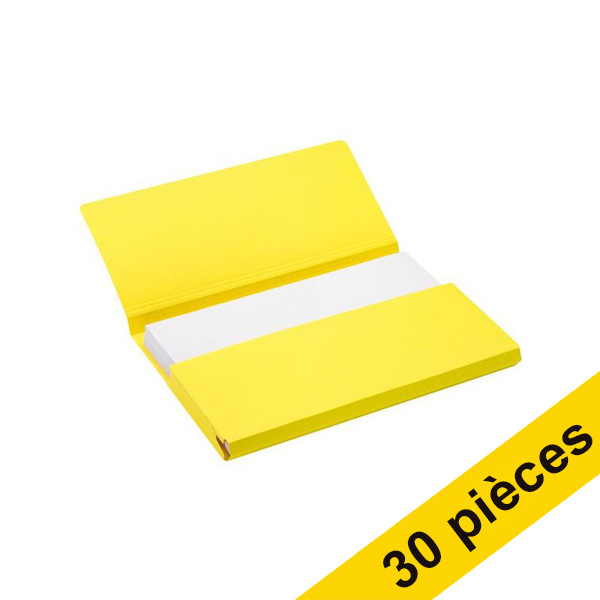 Jalema Offre : 3x Jalema Secolor Pocket-file pochette documents en carton folio (10 pièces) - jaune  234806 - 1