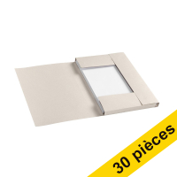 Offre : 3x Jalema Secolor Tree Free chemise à rabats A4 (10 pièces) - gris