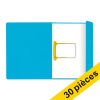 Offre : 3x Jalema Secolor chemise de classement à clip A4 (10 pièces) - bleu 234811 - 1