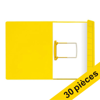 Offre : 3x Jalema Secolor chemise de classement à clip A4 (10 pièces) - jaune