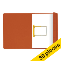 Offre : 3x Jalema Secolor chemise de classement à clip A4 (10 pièces) - rouge