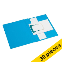 Offre : 3x Jalema Secolor chemise de classement à clip plus A4 (10 pièces) - bleu