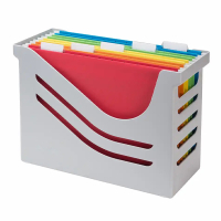 Jalema Re-Solution boîte à dossiers suspendus + 5 dossiers suspendus colorés - gris 2658026997 234609