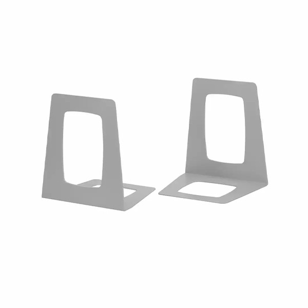 Jalema Re-Solution serre-livres en plastique 17,8 x 15,6 x 13,8 cm (2 pièces) - gris 2648955997 234603 - 1
