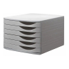 Jalema Re-solution module de classement (6 tiroirs) - gris