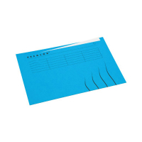 Jalema Secolor chemise pour dossier lignée avec onglet A4 paysage (25 pièces) - bleu 3164102 234733