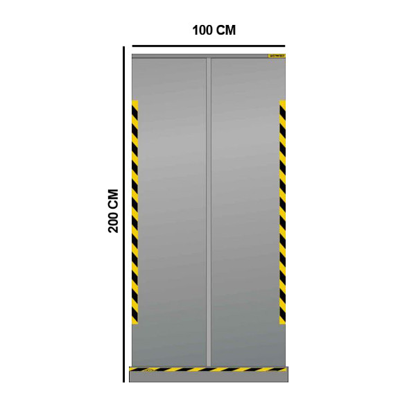 Jalema paravent rétractable 200 x 100 cm transparent 7999813 234757 - 1