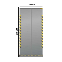 Jalema paravent rétractable 200 x 100 cm transparent 7999813 234757