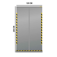 Jalema paravent rétractable 200 x 120 cm transparent 7999814 234758