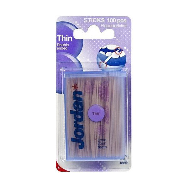 Jordan Dental Sticks cure-dents fins (100 pièces) SJO00105 - 1