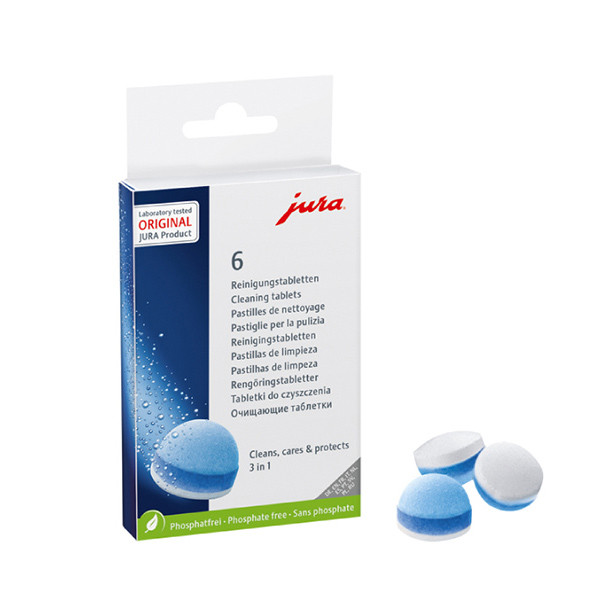 Jura pastilles de nettoyage 3 en 1 pour machines à café (6 pièces) 24225 SJU00019 - 1