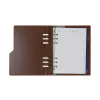 Kalpa A5 Clipbook organiseur avec recharge d'agenda semainier avec répartition par heure (1 semaine sur 2 pages) bilingue - brun noisette 262571 - 8
