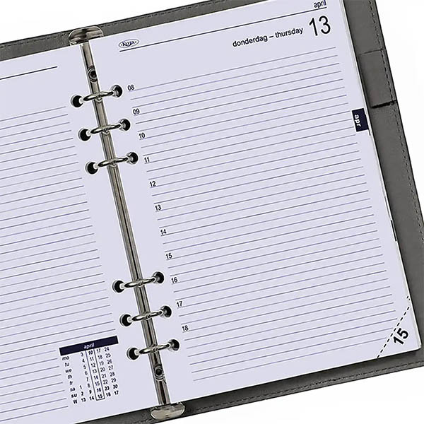 Kalpa A5 recharge pour agenda journalier 2026 (1 jour par page) bilingue 262558 - 3