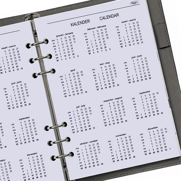 Kalpa A5 recharge pour agenda journalier 2026 (1 jour par page) bilingue 262558 - 6