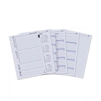 Kalpa A5 recharge pour agenda semainier 2026 (1 semaine sur 2 pages) bilingue 262559