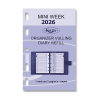 Kalpa Mini recharge pour agenda semainier 2026 (1 semaine sur 2 pages) bilingue 262569 - 2