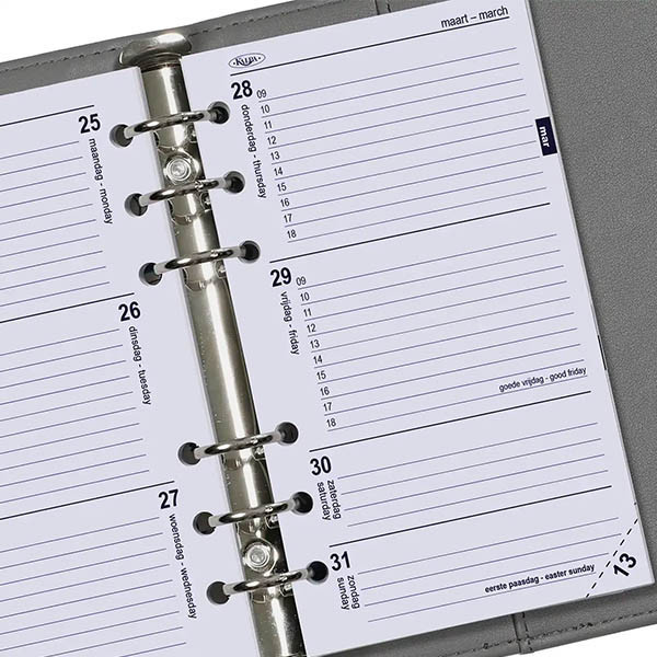Kalpa Personal recharge pour agenda semainier 2026 (1 semaine pour 2 pages) bilingue 262562 - 3