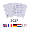 Kalpa Pocket recharge 2027 agenda semainier avec horaire,(1 semaine sur 2 pages) 4 langues 262598 - 1