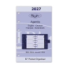 Kalpa Pocket recharge 2027 agenda semainier avec horaire,(1 semaine sur 2 pages) 4 langues 262598 - 2