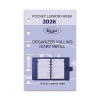 Kalpa Pocket recharge pour agenda semainier 2026 (1 semaine sur 2 pages) bilingue 262568 - 2