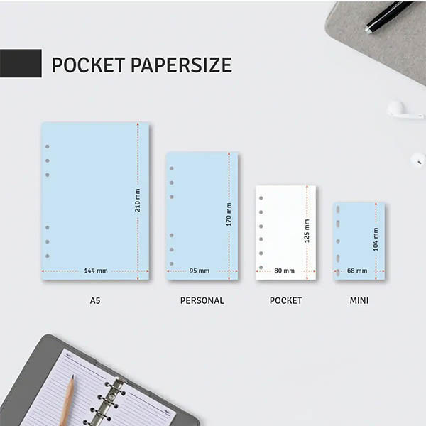 Kalpa Pocket recharge pour agenda semainier 2026 (1 semaine sur 2 pages) bilingue 262568 - 8