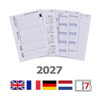 Kalpa recharge 2027 A5 agenda semainier avec horaire (1 semaine sur 2 pages) 4 langues 262596