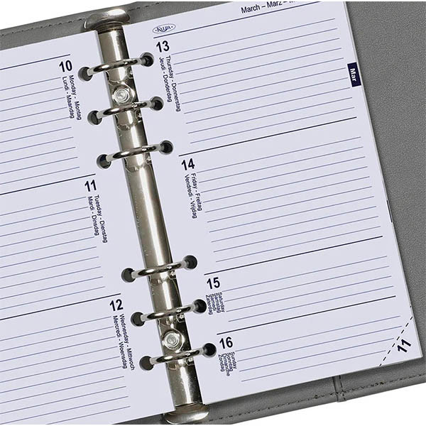 Kalpa recharge 2027 agenda semainier personnel avec horaire (1 semaine par 2 pages) 4 langues 262597 - 3