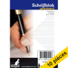 Offre: 10x Kangaro bloc de cours A7 ligné 60 g/m² 100 feuilles 056758 - 1