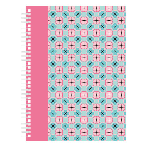 Kangaro Pink Mint Retro cahier à spirale A4 ligné 60 g/m² 160 feuilles K-21215 206883 - 1
