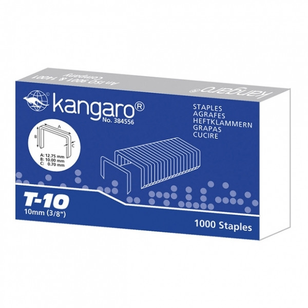 Kangaro agrafes T-10 (1000 pièces) K-7500111 204915 - 1