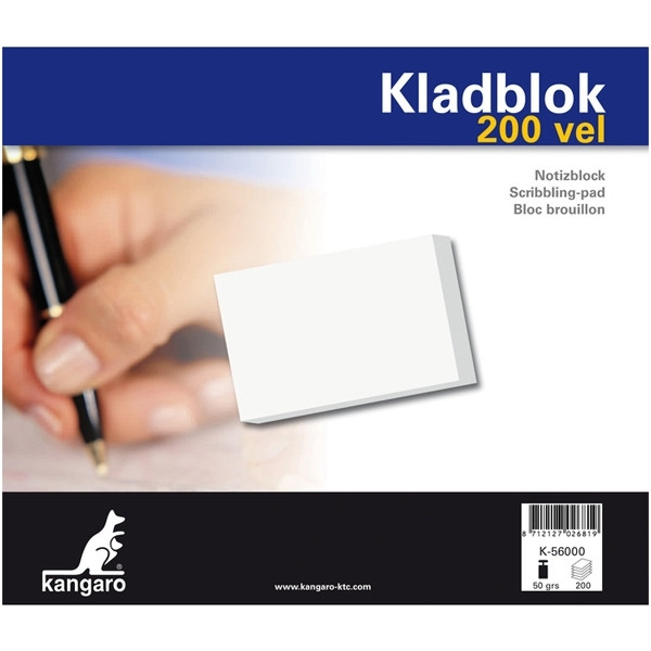 Kangaro bloc de brouillon 198 x 230 mm 200 feuilles 205342 - 1