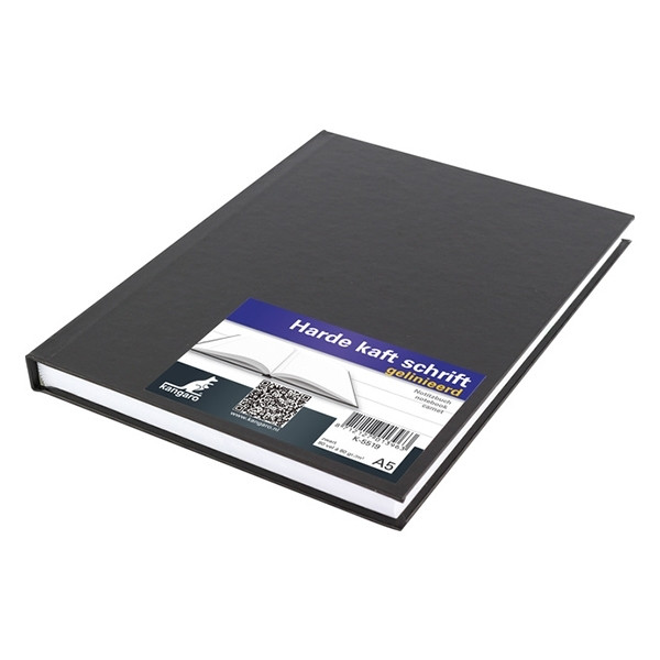 Kangaro carnet relié A5 ligné 80 feuilles - noir K-5519 204907 - 1