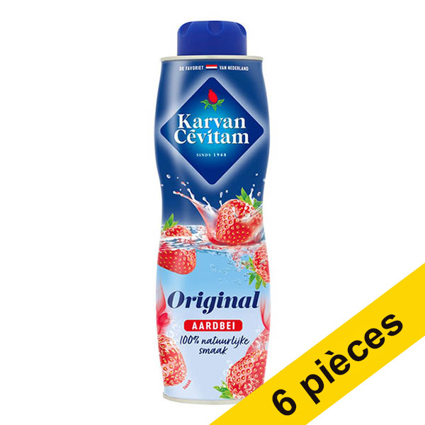 Karvan Cevitam Offre : 6x Karvan Cévitam sirop fraise (600 ml)  423685 - 1