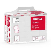Katrin 61549 essuie-mains pliés en W 2 plis lot de 25 paquets 068817
