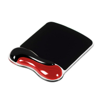 Kensington Duo Gel tapis de souris avec repose-poignet - rouge/noir 62402 230036