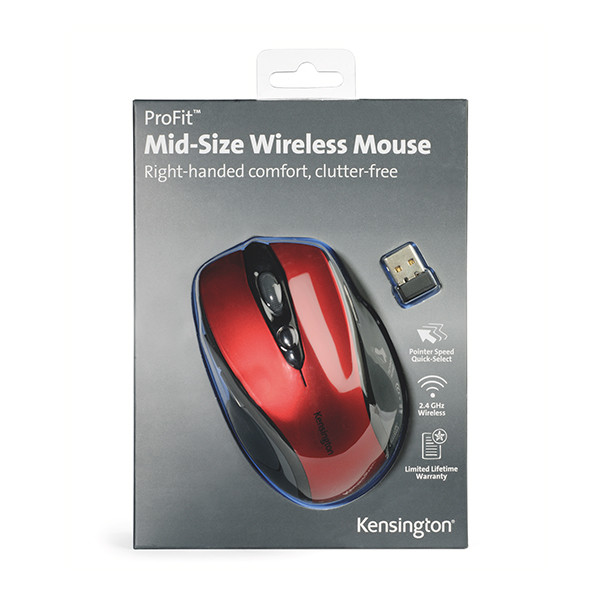 Kensington Pro Fit souris ergonomique sans fil - rouge K72422WW 230085 - 5