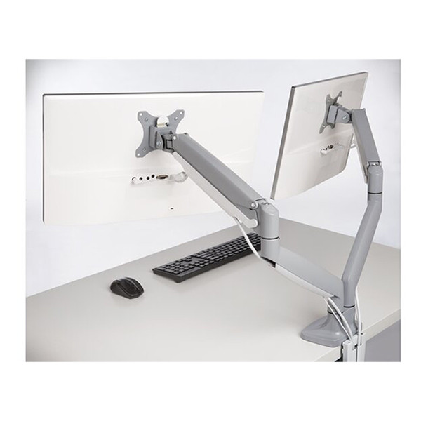 Kensington Smartfit one-touch bras d'écran à ressort à gaz pour 2 écrans (avec pince et oeillet) - gris K55471EU 230155 - 6