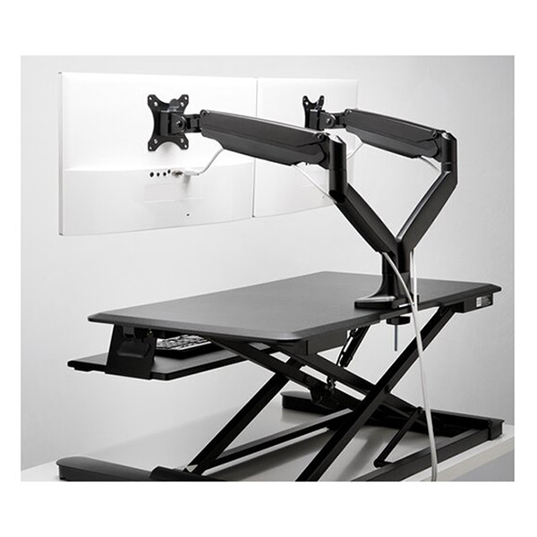 Kensington Smartfit one-touch bras d'écran à ressort à gaz pour 2 écrans (avec pince et oeillet) - noir K59601WW 230158 - 4