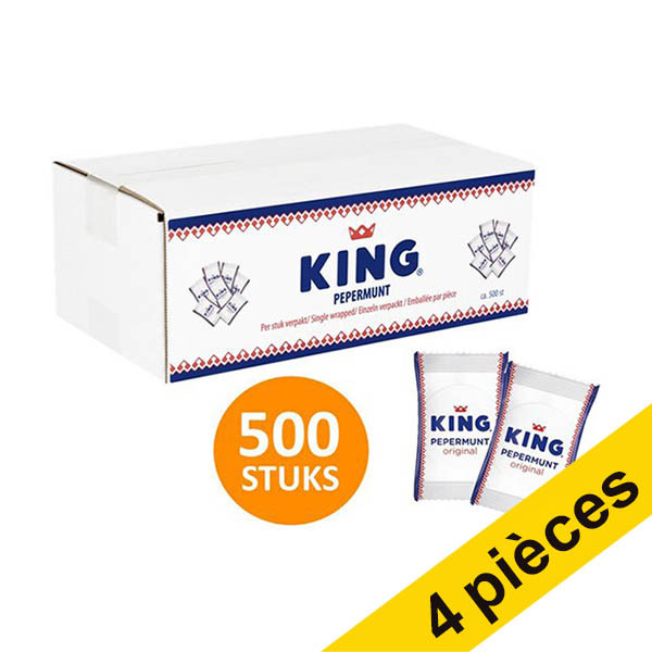 Offre : 4x King Menthe Poivrée (500 pièces) 200257 - 1