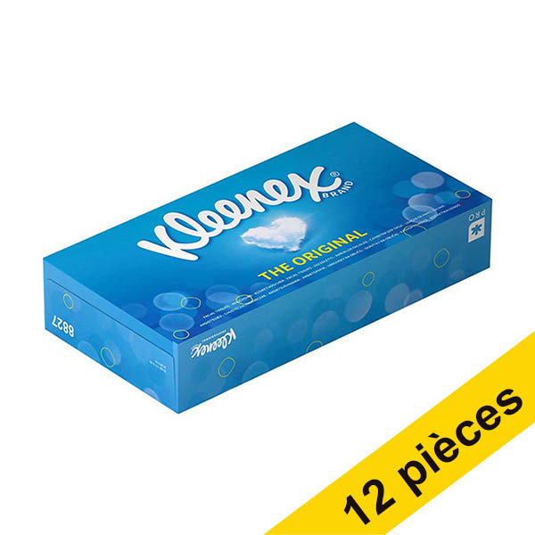 Offre : 12x Kleenex mouchoirs en papier 2 plis (100 feuilles) - blanc SKL00061 - 1