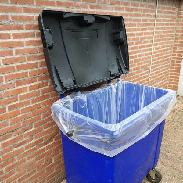 Knapzak sac-poubelle en MDPE pour conteneur transparent non perforé 770 litres (40 pièces) SKA00063 - 2