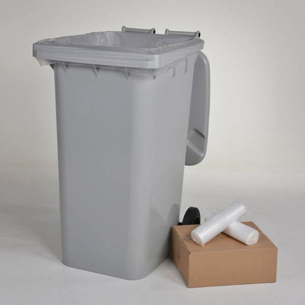 Knapzak sac-poubelle en PEBD pour conteneur 240 litres (120 pièces) - transparent SKA00054 - 2