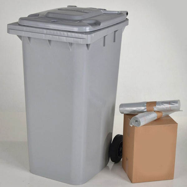 Knapzak sac-poubelle en PEBD pour conteneur 240 litres (72 pièces) - transparent SKA00056 - 2