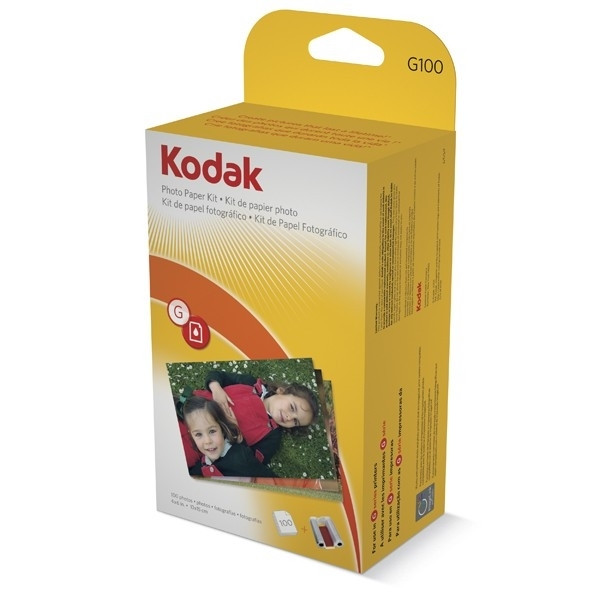 Kodak G-100 cartouche d'encre avec 100 feuilles de papier photo (d'origine) 1840339 035100 - 1