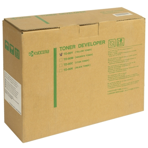 Kyocera TD-80Y toner/développeur (d'origine) - jaune 370PE3KL 079148 - 1