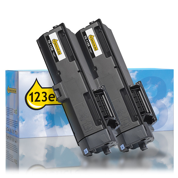Kyocera TK-1150 toner double pack (marque 123encre) - noir 094375 - 1