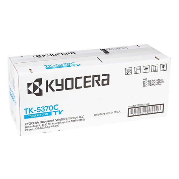 Kyocera TK-5370C toner (d'origine) - cyan 1T02YJCNL0 095044 - 1