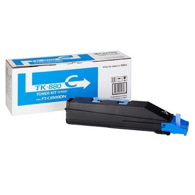 Kyocera TK-880C toner (d'origine) - cyan 1T02KACNL0 079296 - 1