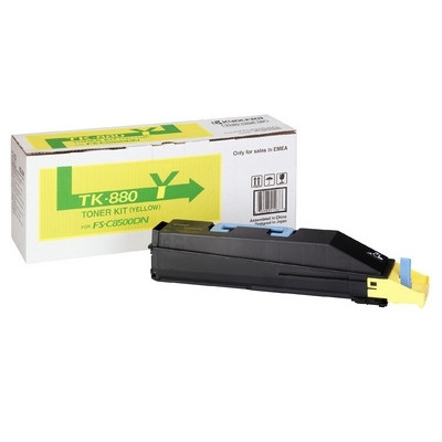 Kyocera TK-880Y toner jaune (d'origine) 1T02KAANL0 079300 - 1