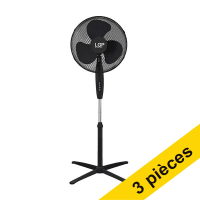 Offre : 3x LGP ventilateur sur pied - noir 828236